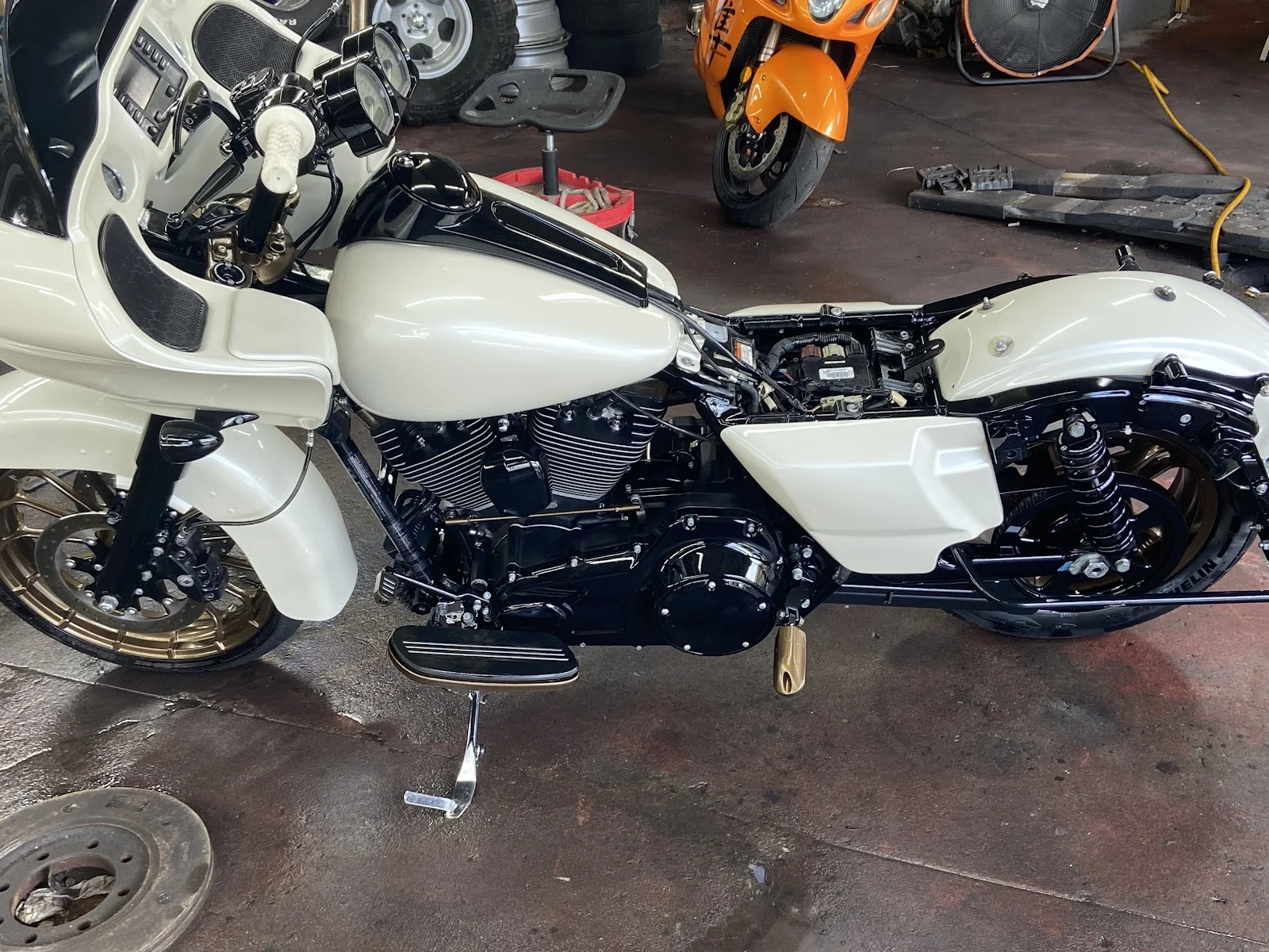 Inside Dean's Detailing — shop interior and bays